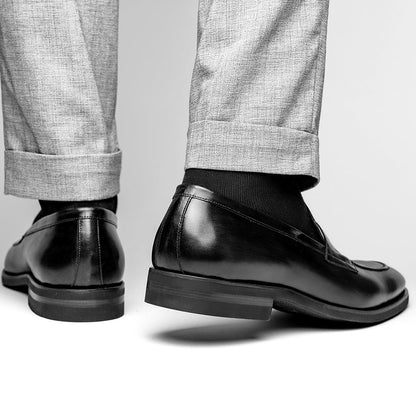 15 - 400 - Blk Roma Hand Burnished Calfskin Penny Loafer Black Shop by Zelli Italia – Don't Panic Shoes