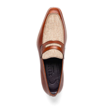 15 - 733 - Cgn Lago Italian Calfskin Slip On Loafer Cognac Shop by Zelli Italia – Don't Panic Shoes
