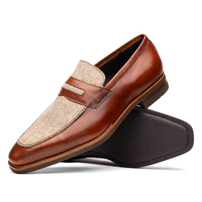 15 - 733 - Cgn Lago Italian Calfskin Slip On Loafer Cognac Shop by Zelli Italia – Don't Panic Shoes