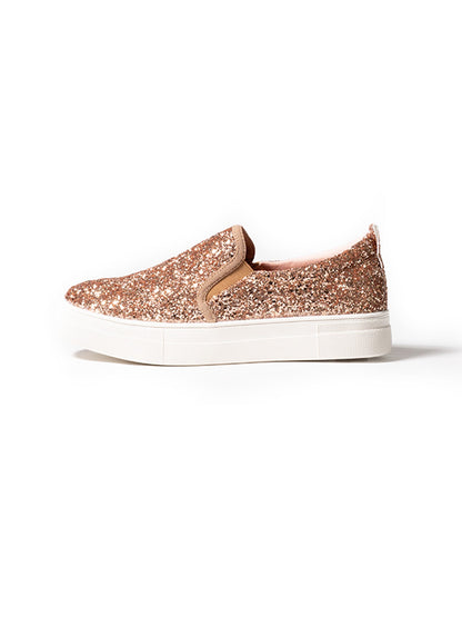 J Adams Shoes Women's Glimmer | Champagne Glitter