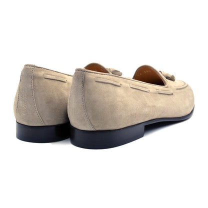 16 - 580 - Bon Naples Italian Kid Suede Tassel Loafer, Bone Shop by Zelli Italia – Don't Panic Shoes