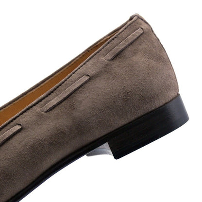 16 - 580 - Moc Naples Italian Kid Suede Tassel Loafer, Mocha Sale by Zelli Italia – Don't Panic Shoes