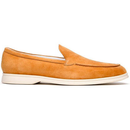 16 - 621 - Cgn Livorno Sueded Italian Goatskin Loafer Cognac Sale by Zelli Italia – Don't Panic Shoes