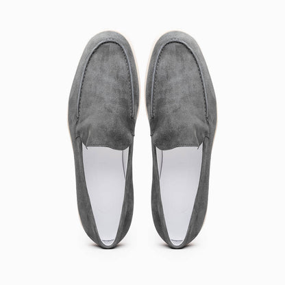 16 - 621 - Gry Livorno Sueded Italian Goatskin Loafer Grey Shop by Zelli Italia – Don't Panic Shoes