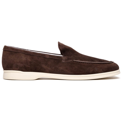 16 - 621 - Moc Livorno Sueded Italian Goatskin Loafer Mocha Shop by Zelli Italia – Don't Panic Shoes