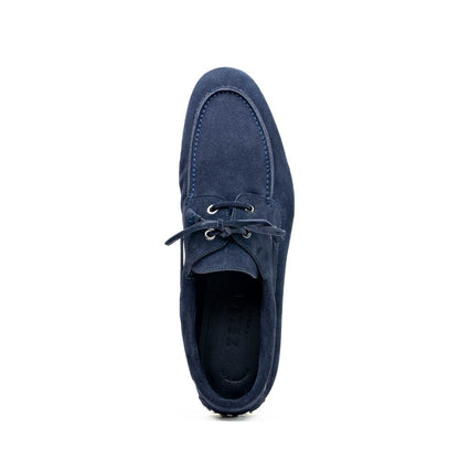 16 - 675 - Nvy Venice Italian Sueded Goatskin Boat Shoes, Navy Shop by Zelli Italia – Don't Panic Shoes