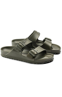 Thumbnail for Alt text: Comfortable and stylish khaki Arizona EVA sandals, perfect for summer outings and casual wear