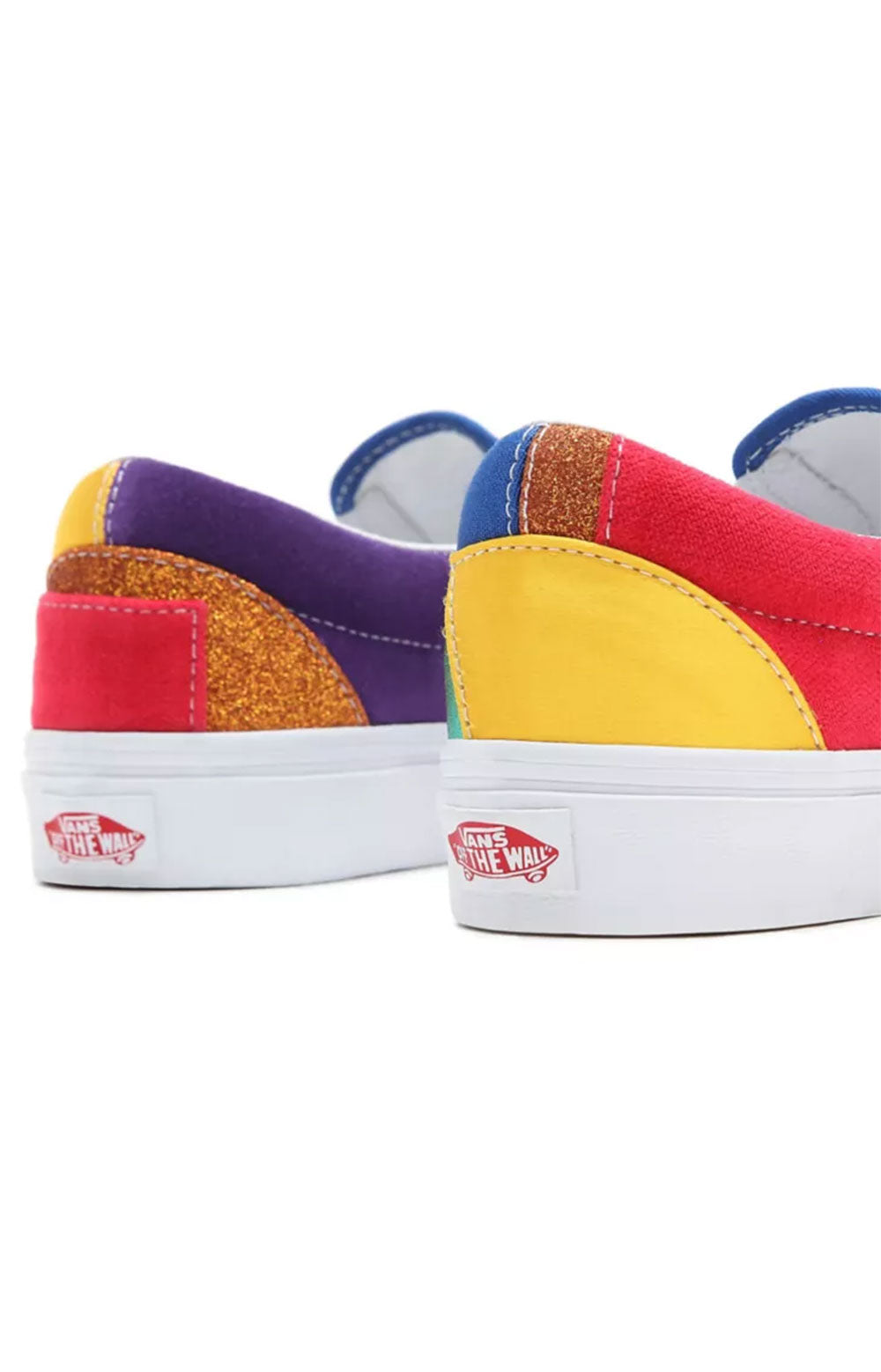 Pride Classic Slip-On Shoes with patchwork design and comfortable fit