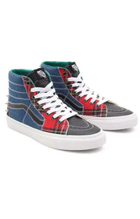 Thumbnail for 2QG9GB Tartan Daze Sk8-Hi Shoes featuring colorful plaid design on classic skater high-tops