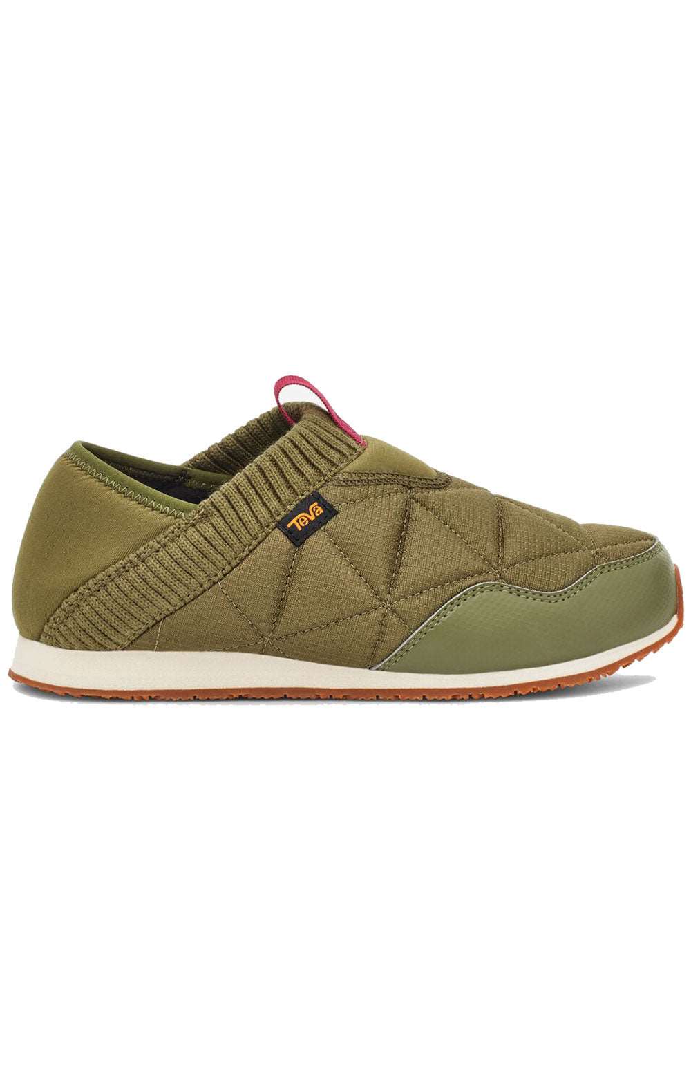 Pair of ReEMBER Moccasins in the color Olive, perfect for casual wear