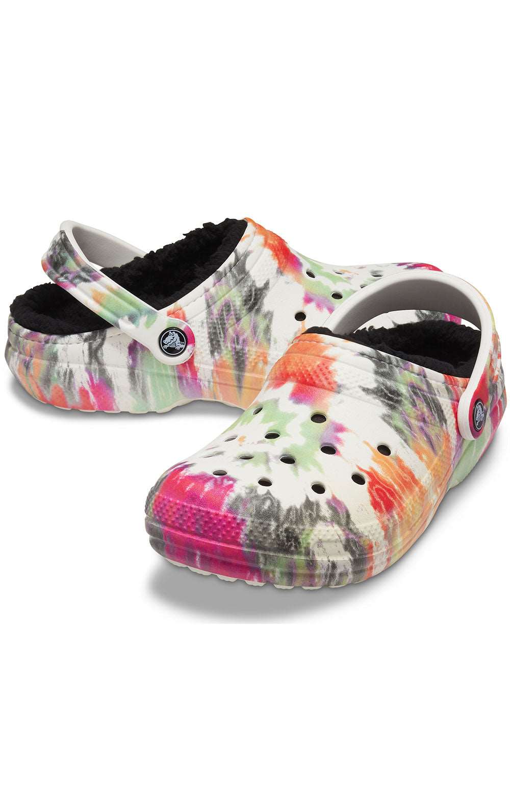  Comfortable slip-on clogs with tie-dye design 