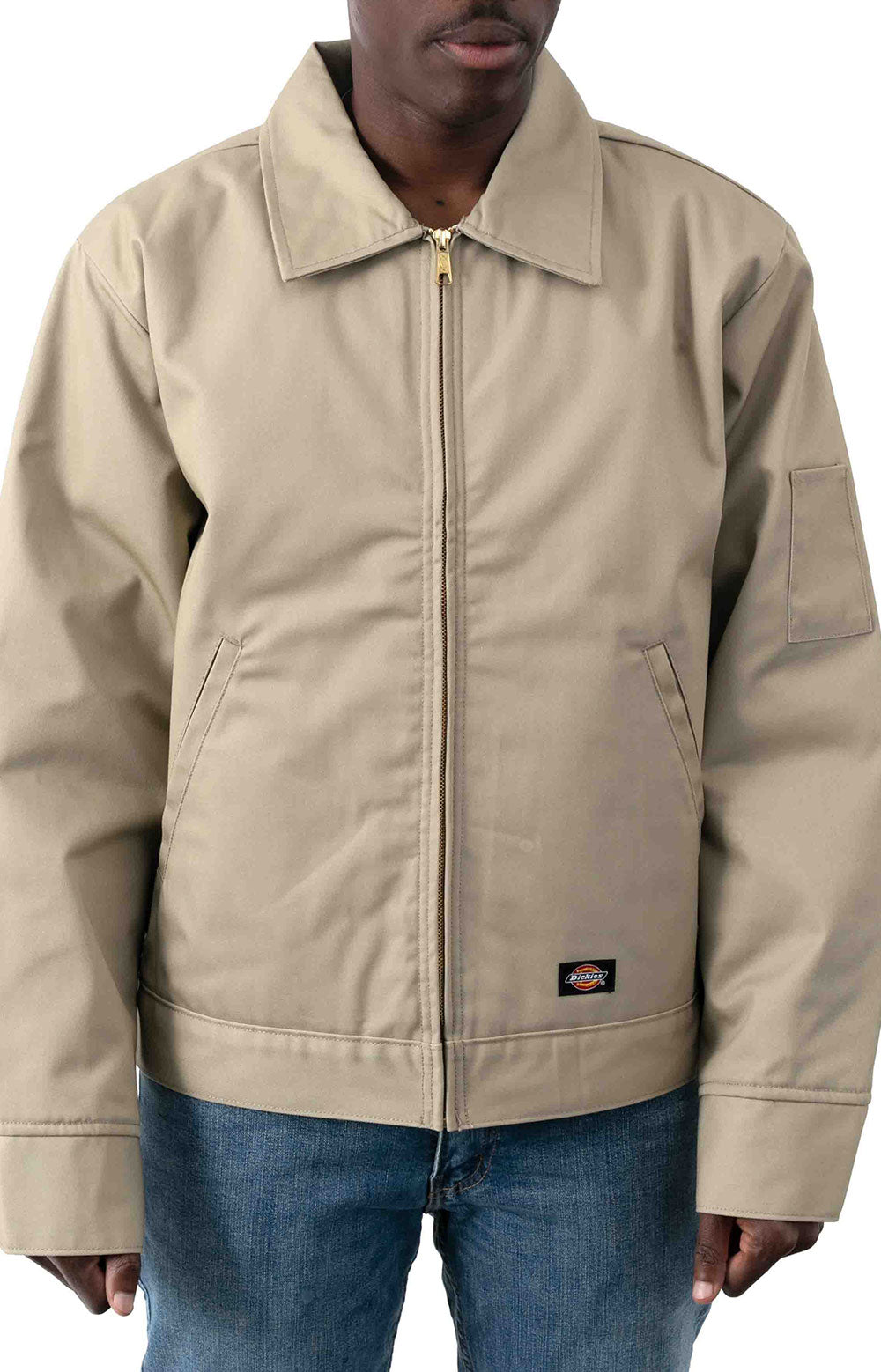 Alt text: (TJ15KH) Insulated Eisenhower Jacket - Khaki, a durable and stylish outerwear option for cold weather