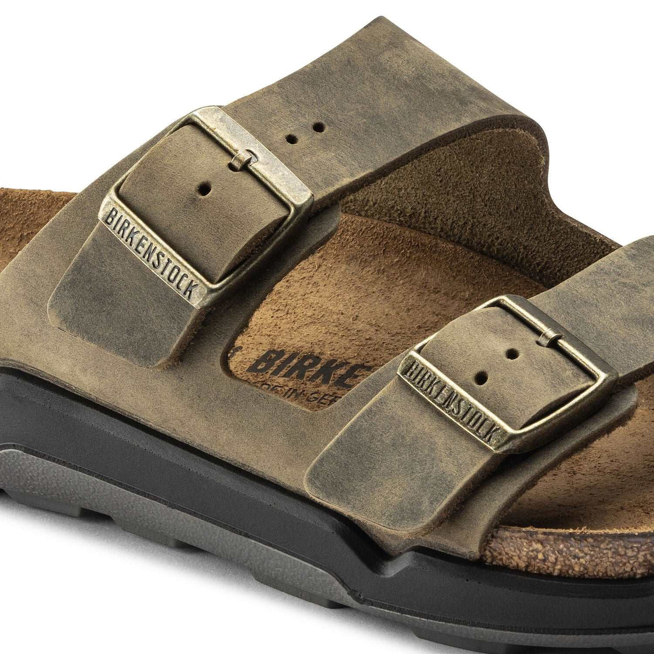 Buy Birkenstock Arizona Ct Sport Sandals Women’S Oiled Nubuck Faded Khaki - Sandals from Don’t Panic Shoes | Best Prices & Fast Shipping