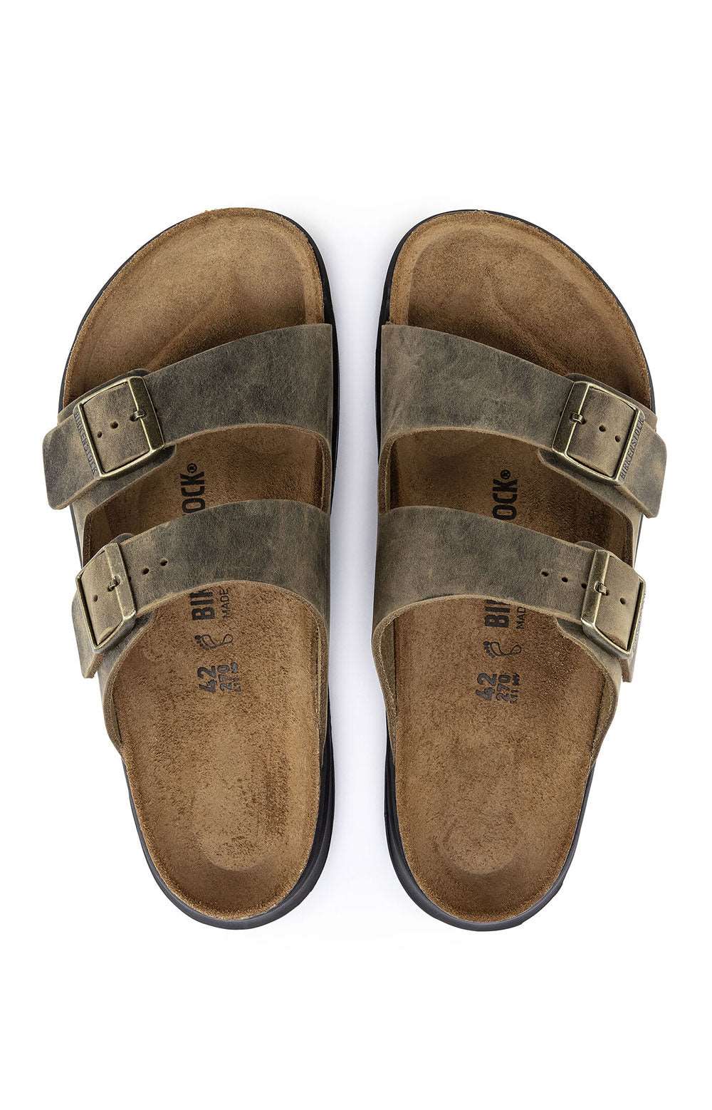 Arizona CT Sandals - Faded Khaki being worn with casual outfit