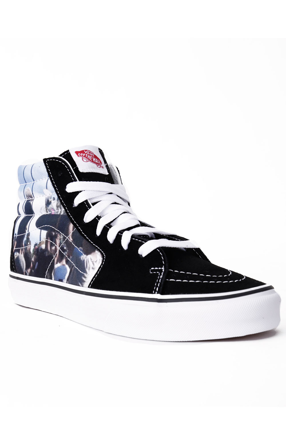 (KRHA55) Moca Sk8-Hi Shoes - Frances Star: Stylish high-top skateboarding shoes in mocha color with star design