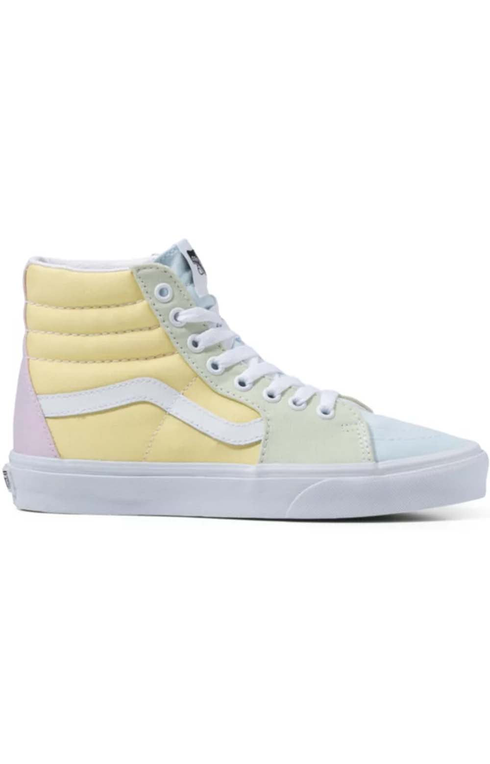 (Q5NATD) Pastel Block Sk8-Hi Shoes - Multi: A colorful and stylish pair of high-top sneakers with pastel block design