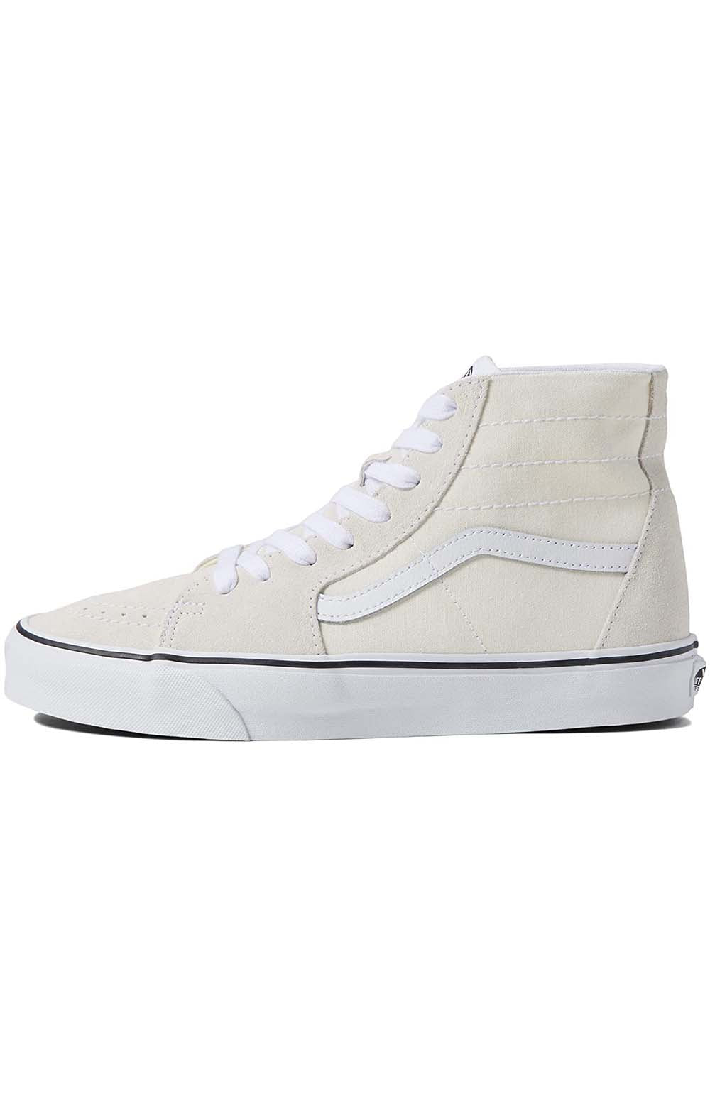 High-top Color Theory Sk8-Hi shoes in cloud colorway with Q5NCOI design