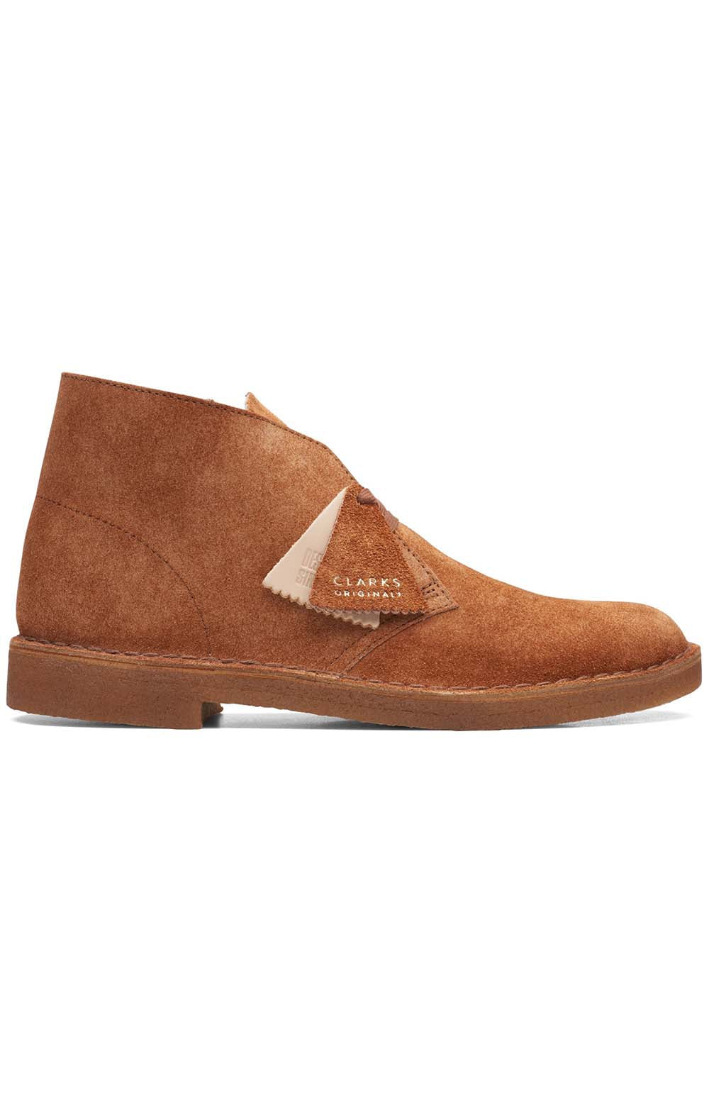 Rustic ginger hairy suede desert boots with a classic, versatile design