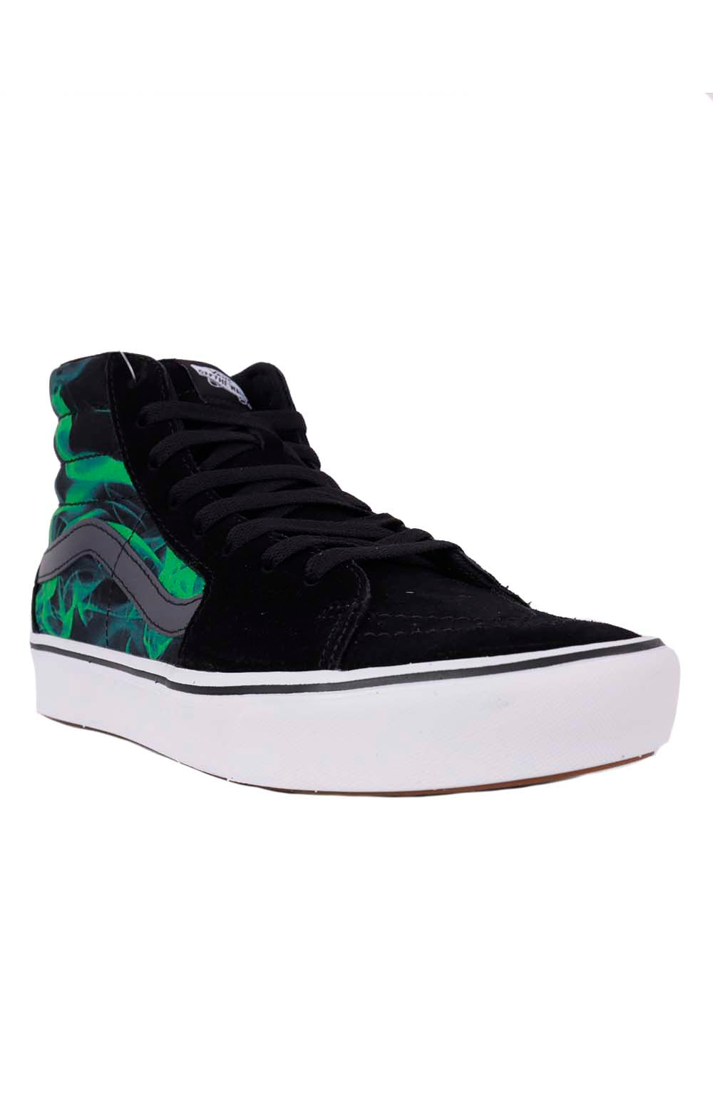 Buy Vans Comfycush Sk8-Hi Sneakers Men’S Black Canvas Vn0A3Wm3Blk - Shoes from Don’t Panic Shoes | Best Prices & Fast Shipping