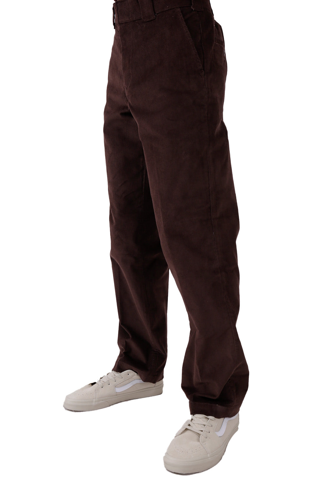 Buy Brand Name - Wpr22Cb Flat Front Corduroy Pants Men’S Cotton Chocolate Brown - Bottoms from Don’t Panic Shoes | Best Prices & Fast Shipping