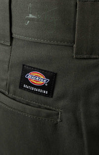 Thumbnail for Jamie Foy Loose Fit Straight Leg Pants in Olive Green, a comfortable and stylish wardrobe staple for men