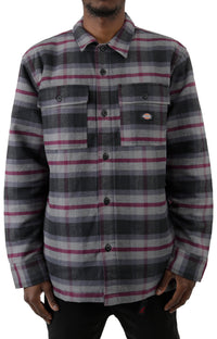 Thumbnail for Men's (TJR03APW) Moulton Jacket in black, wine, and grey plaid pattern