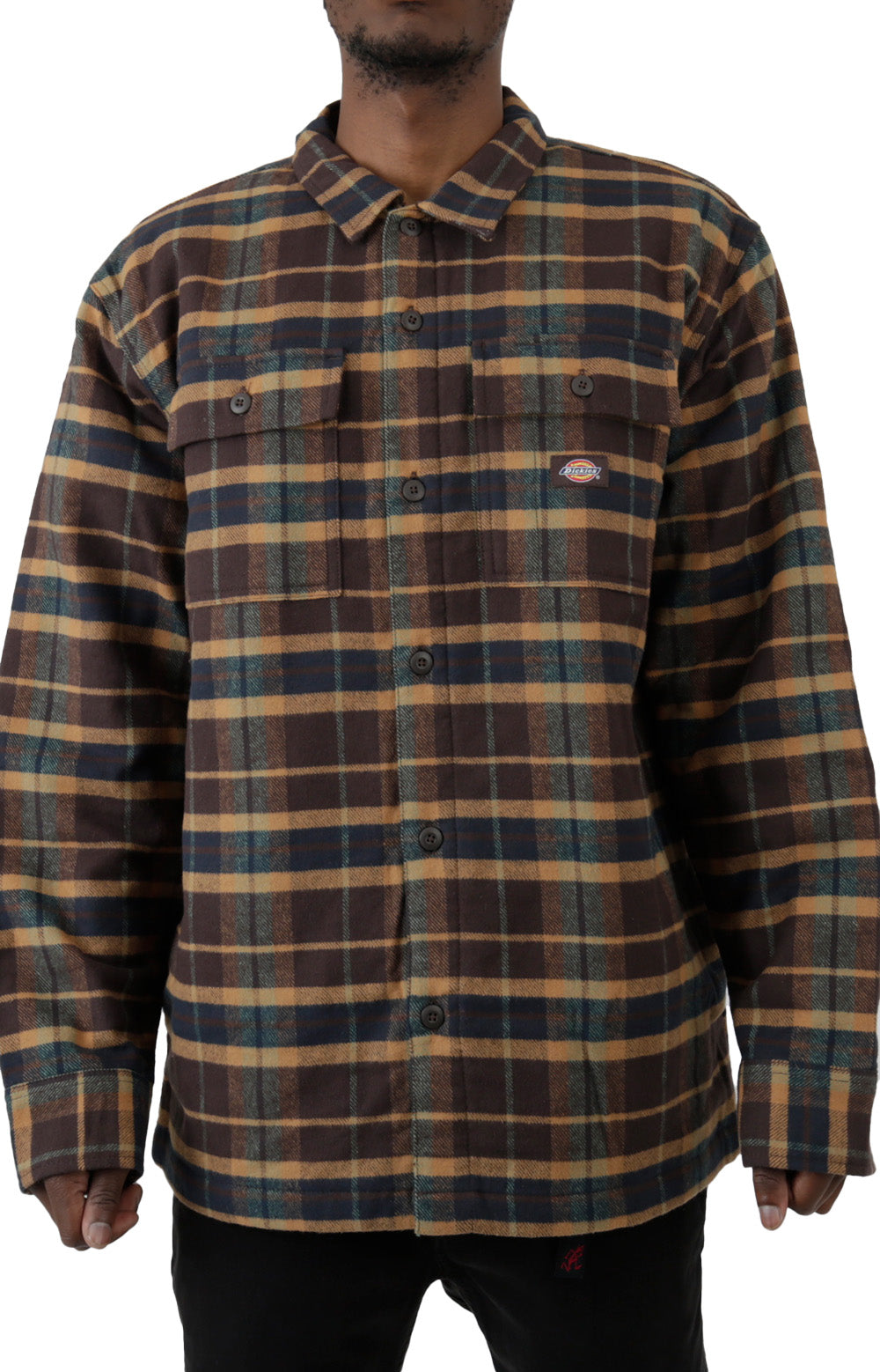 (TJR03RPG) Moulton Jacket in Brown Plaid with Gingerbread Accents