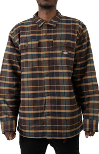 Thumbnail for (TJR03RPG) Moulton Jacket in Brown Plaid with Gingerbread Accents