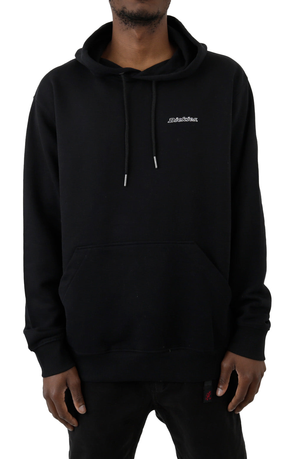 (TWR19BK) Uniontown Pullover Hoodie - Black: A cozy black hoodie with a front pocket and drawstring hood