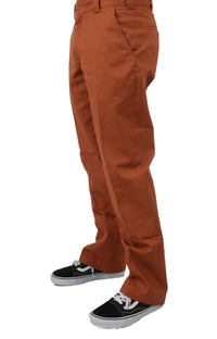 Thumbnail for Side view of Deatsville Work Pants in Gingerbread Heather, on male model