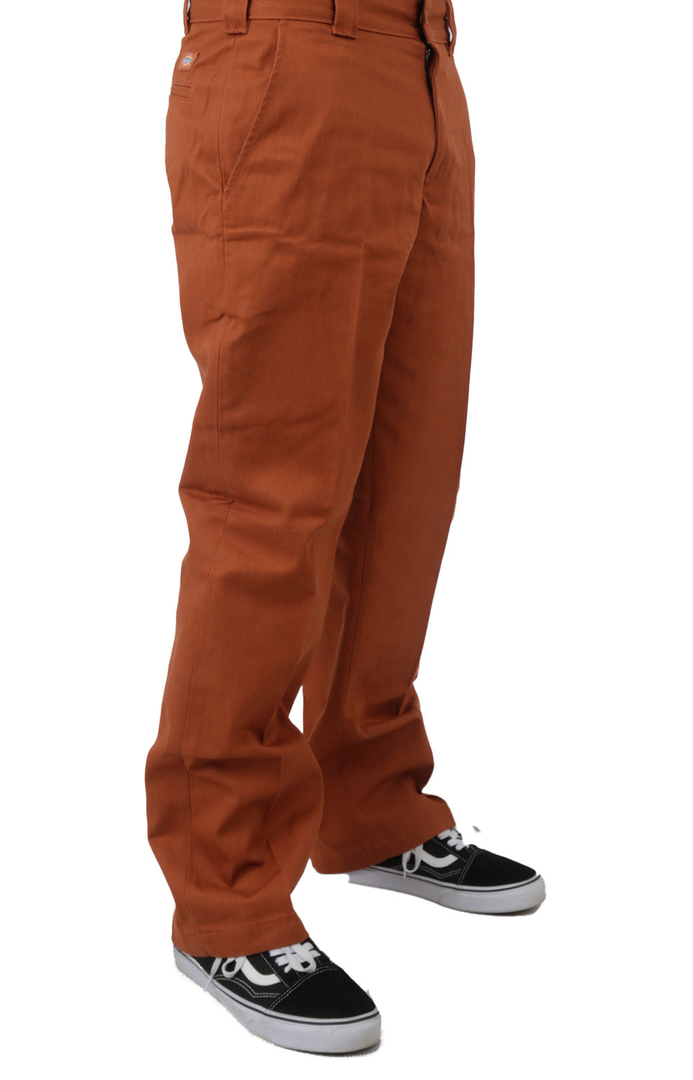 Deatsville Work Pants in Gingerbread Heather, front view, on male model