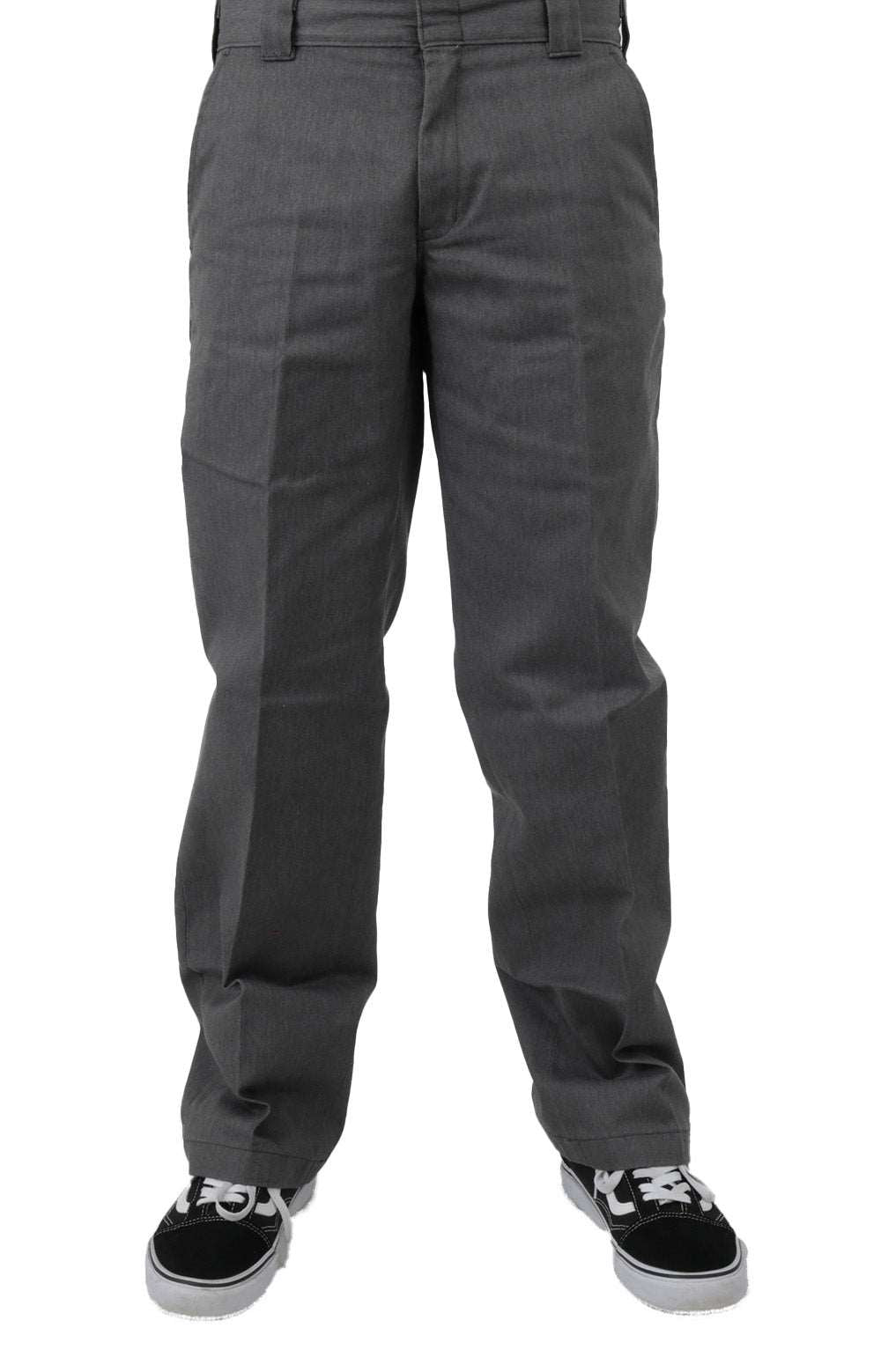 (WPR91SH1) Deatsville Work Pants in Slate Grey Heather, front view 