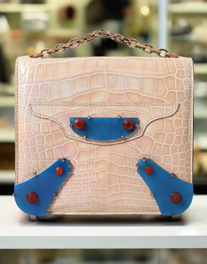 Balenciaga Neo Classic Chain Mini Bag Crocodile Leather