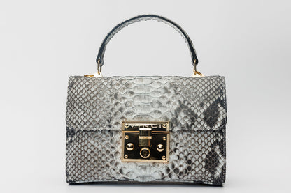 The Queen Natural Pythn Leather Handbag