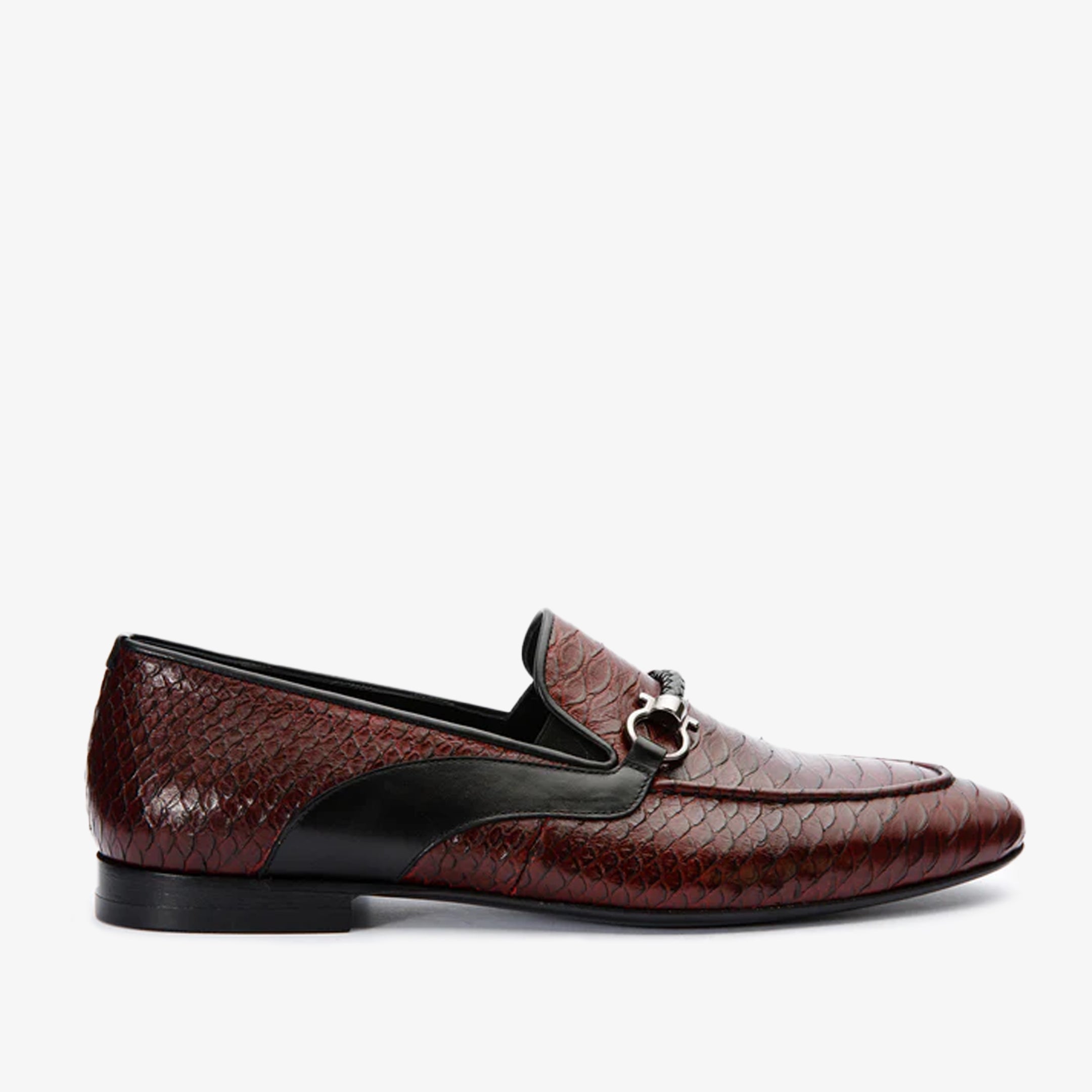 The Milano Burgundy Shoe Bit Loafer Men Shoe Final Sale!