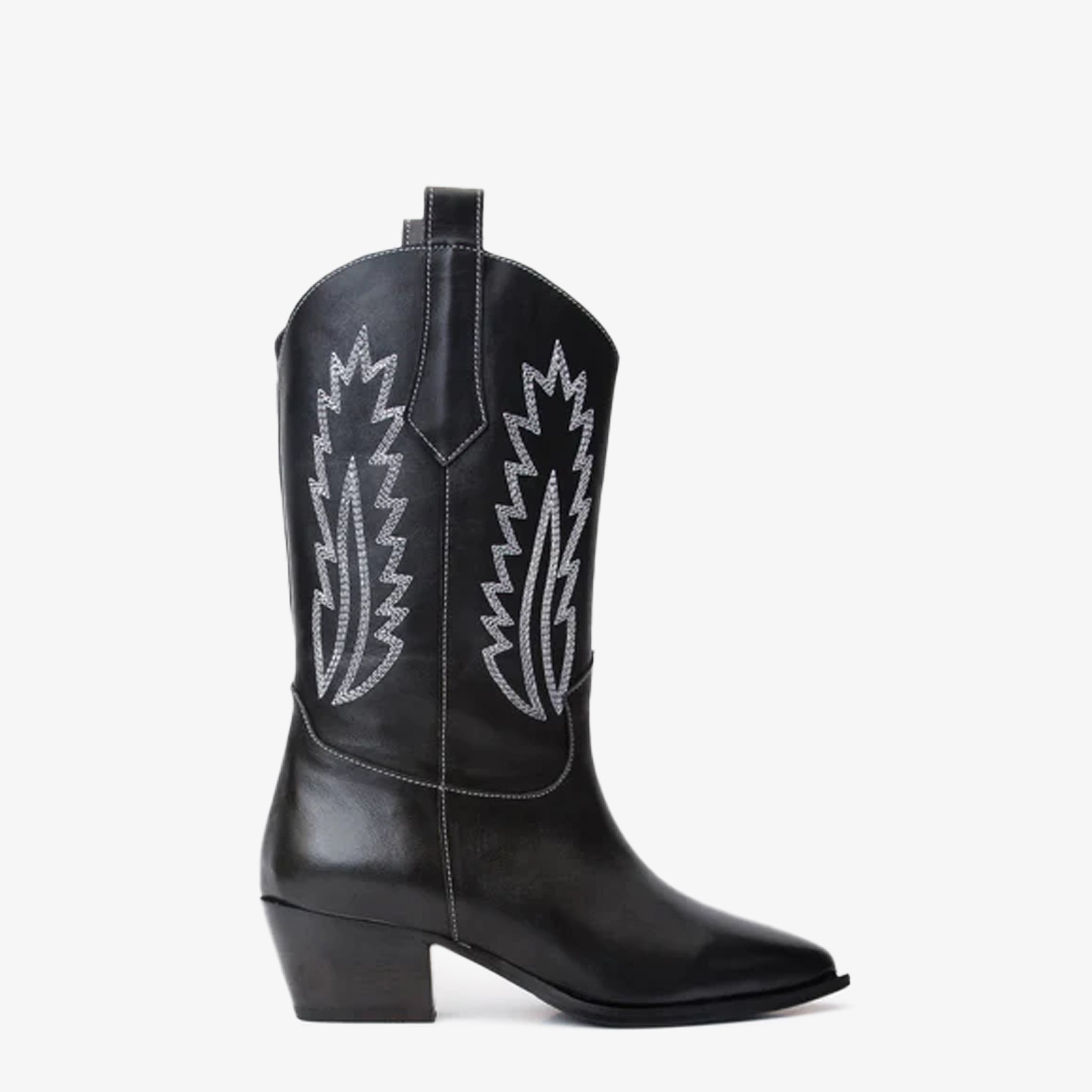 The Togg Black Leather Cowboy Women Boot Final Sale!