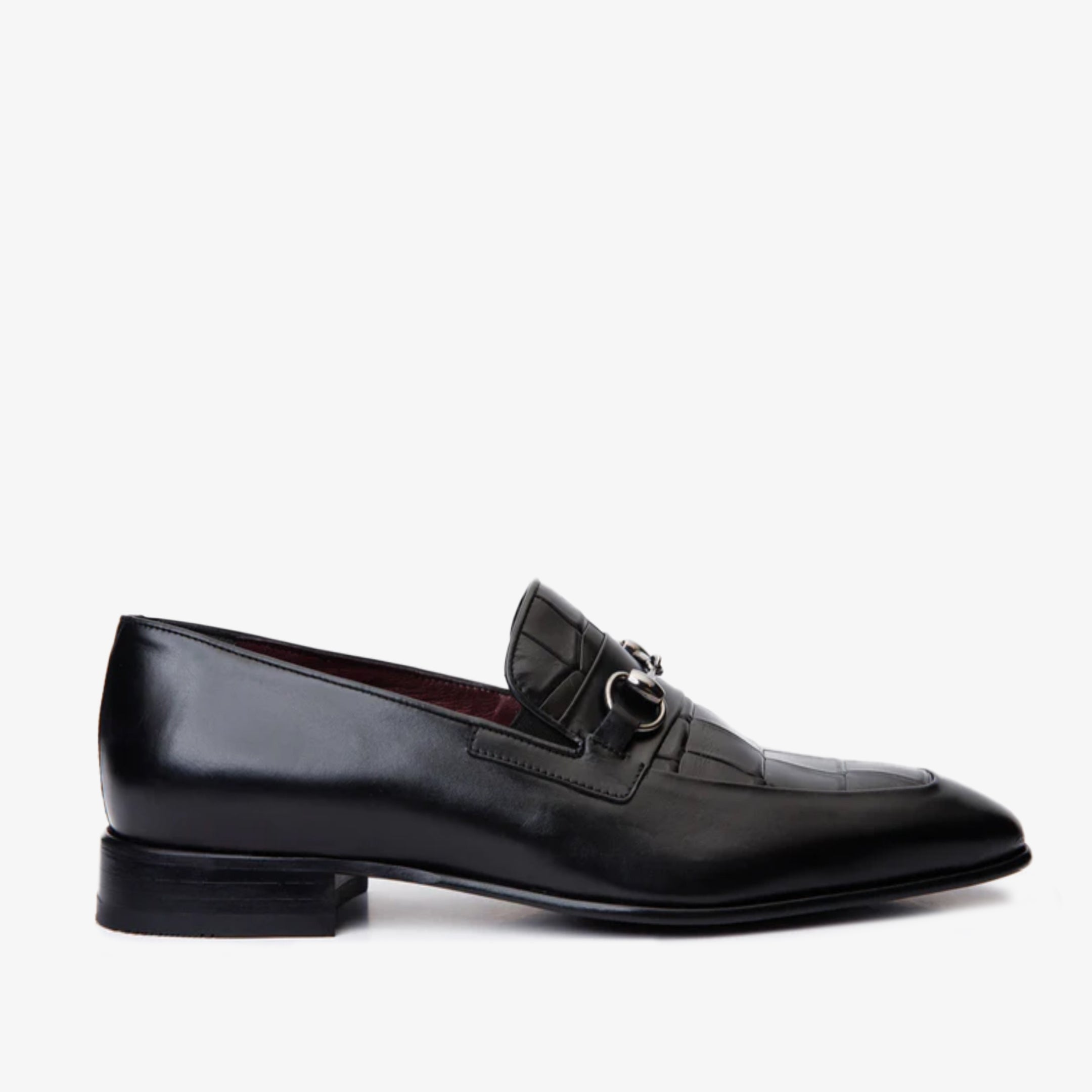 The Pusan Black Leather Bit Loafer Men Shoe Final Sale!