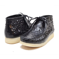 Thumbnail for British Walkers Crocs Wallabee Boots Men's Limited Editon Crocodile Leather Ankle Boots