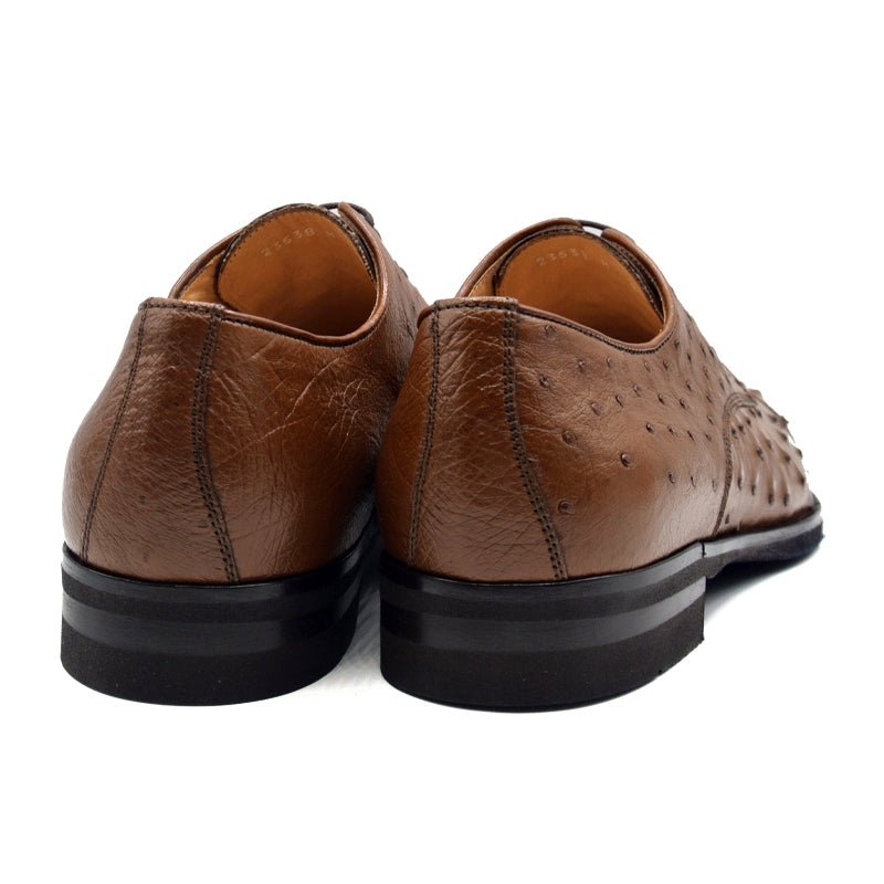 23 - 538 - Bdy Andrea Ostrich Quill Lace Up, Brandy Sale by Zelli Italia – Don't Panic Shoes