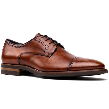25 - 548 - Cgn Giovanni Italian Calfskin Lace Up Cognac Shop by Zelli Italia – Don't Panic Shoes