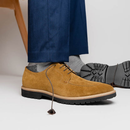 26 - 220 - Tob Campo Sueded Goatskin Lace Up, Tobacco Shop by Zelli Italia – Don't Panic Shoes