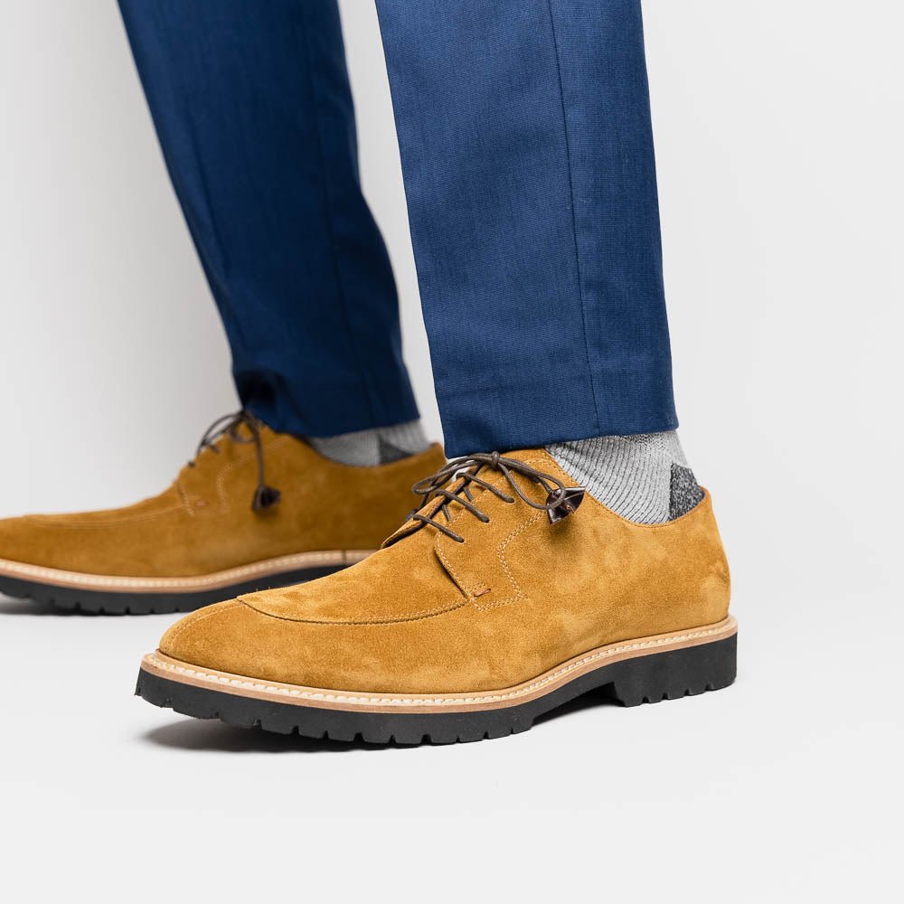 26 - 220 - Tob Campo Sueded Goatskin Lace Up, Tobacco Shop by Zelli Italia – Don't Panic Shoes