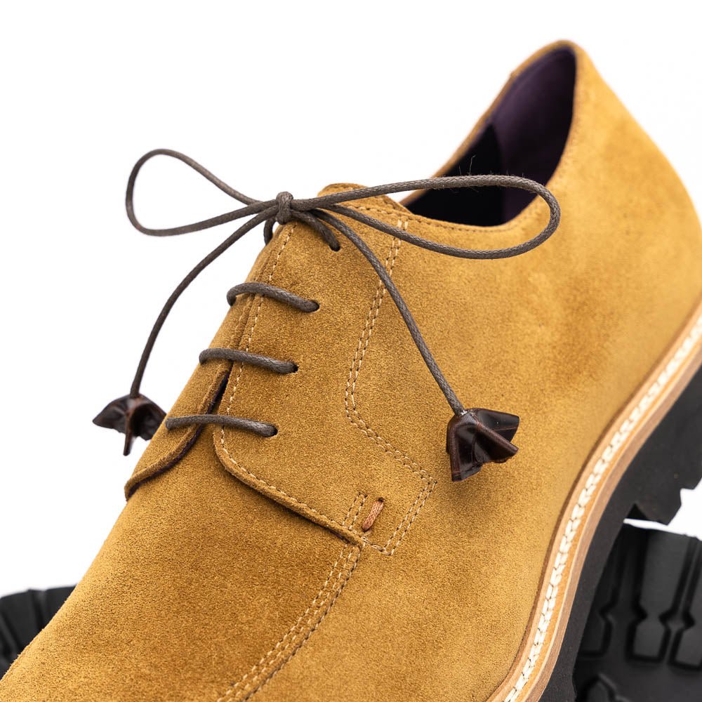 26 - 220 - Tob Campo Sueded Goatskin Lace Up, Tobacco Shop by Zelli Italia – Don't Panic Shoes