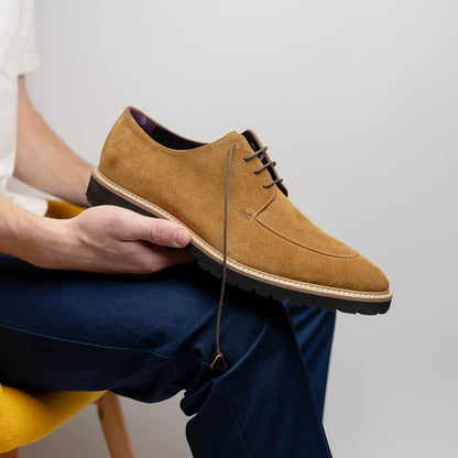 26 - 220 - Tob Campo Sueded Goatskin Lace Up, Tobacco Shop by Zelli Italia – Don't Panic Shoes