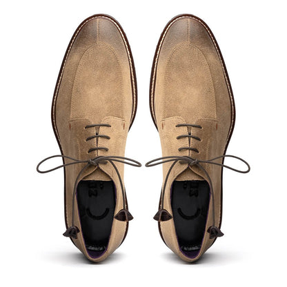 26 - 224 - Oak Campo Sueded Goatskin Lace Up With Wax Finish, Oak Shop by Zelli Italia – Don't Panic Shoes