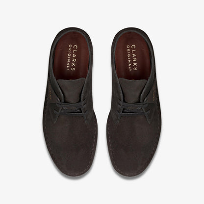 [26154809] Mens CLARKS DESERT COAL - BLACK SUEDE