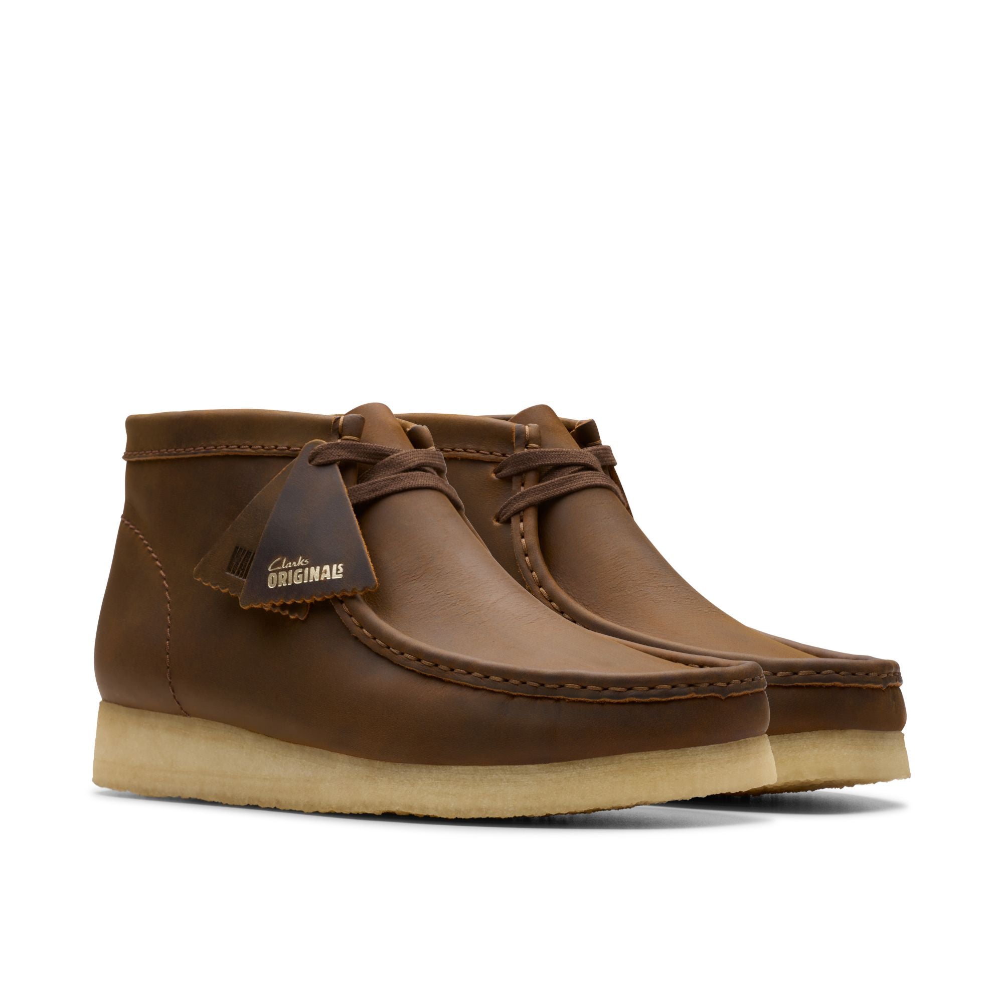 [26155513] MENS CLARKS WALLABEE BOOT - BEESWAX