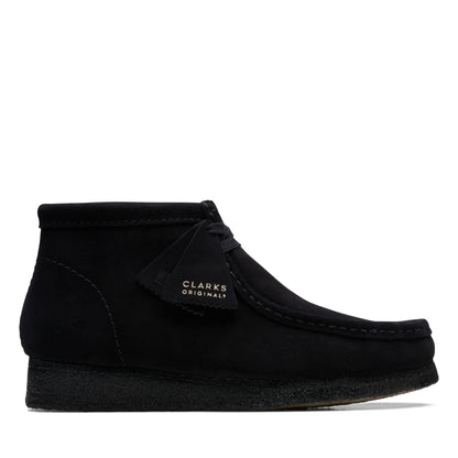 [26155517] MENS CLARKS WALLABEE BOOT - BLACK SUEDE