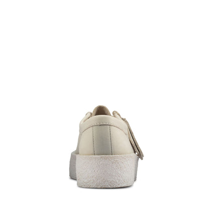 [26158152] WOMENS CLARKS WALLABEE CUP WHITE NUBUCK