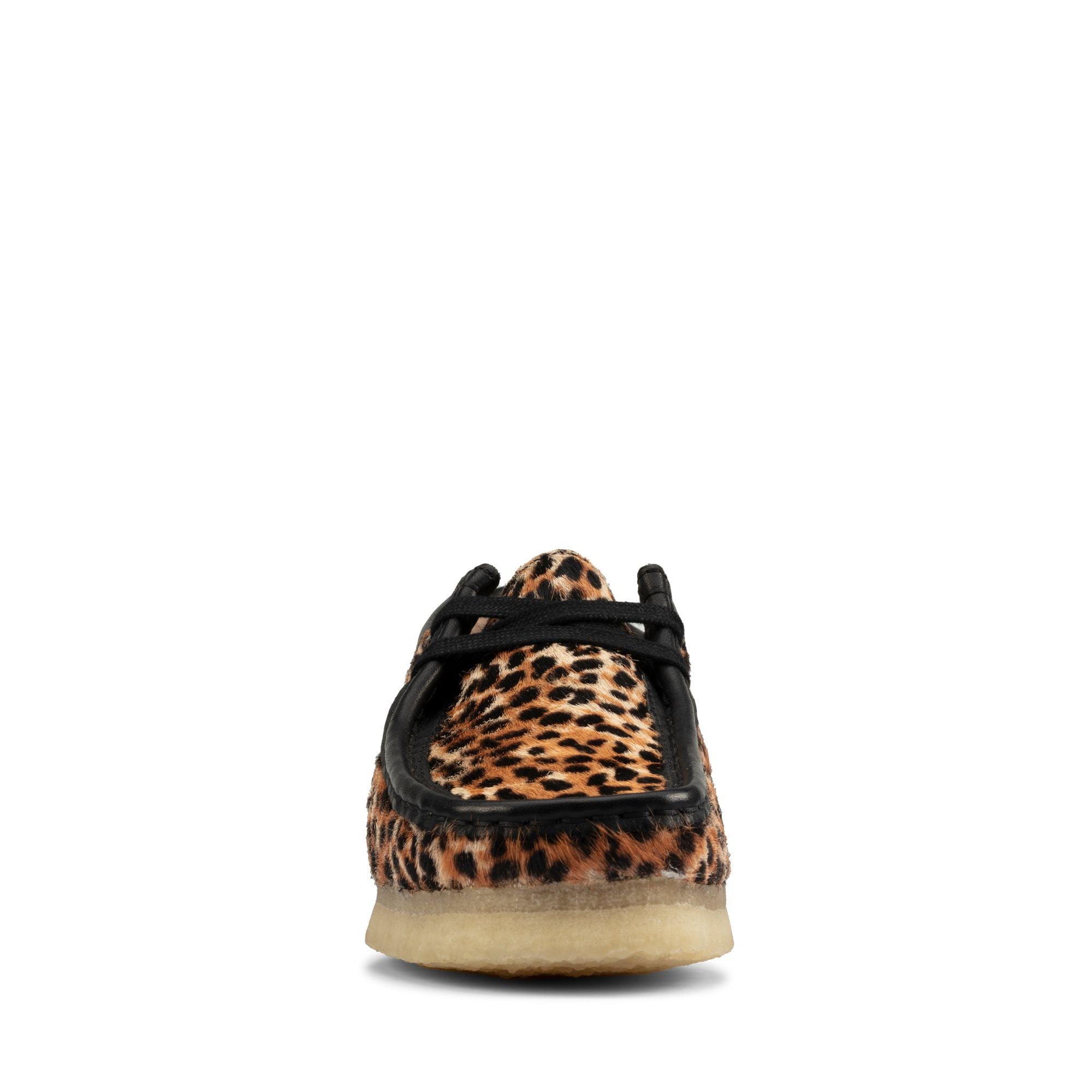 [26160033] WOMENS CLARKS WALLABEE LEOPARD PRINT